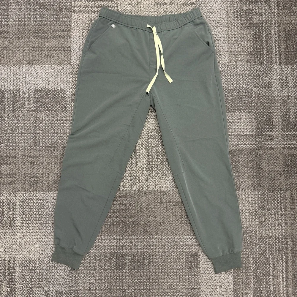 Figs Scrub Pants Mens L Moss Green Tansen Joggers Comfort medical nursing PT vet